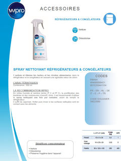 Image sur Spray nettoyant pour réfrigérateur 500 ml - FRI101