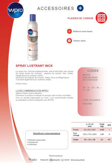 Image sur Spary lustrant  inox et verre - aérosol 400 ml - IWC015